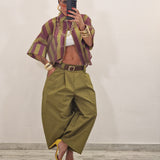 Camicia VIKY verde e viola