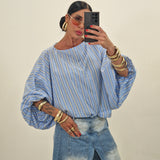Maglia DAMI celeste righe