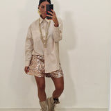 Pantaloncino Paris oro