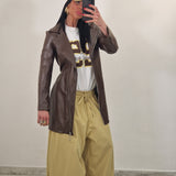 Blazer in ecopelle FIONA marrone