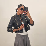 Giubbino in ecopelle RAISSA nero