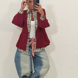 Blazer Noel borgogna
