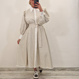 Camicione FIONA righe camel