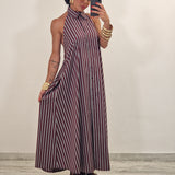 Camicione STACY righe bordeaux