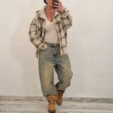 Camicione di jeans MULAN camel