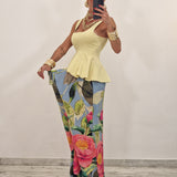 Pantalone AMAREA floreale