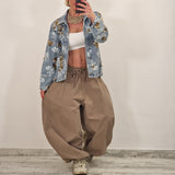 DAISY brown eco fur sleeveless jacket