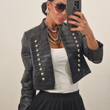 Giubbino in ecopelle RAISSA nero