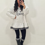 Maxi felpa LYE grigia