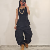 Coordinato di jeans LAYLA nero