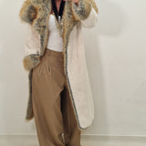 White SHAKIRA eco fur