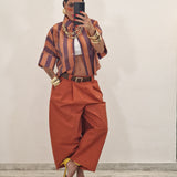 Camicia VIKY coccio e viola