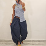 Camicia NINA righe blu