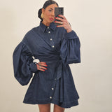 Abito di jeans TRENDY blu scuro