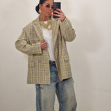 Blazer VALERY quadri giallo