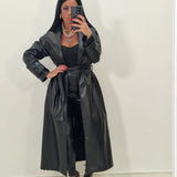 Trench in ecopelle Enola nero
