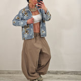DAISY brown eco fur sleeveless jacket
