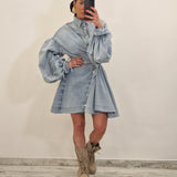 Abito di jeans TRENDY blu chiaro