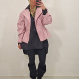 Giubbino in ecopelle KELLY rosa