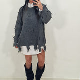 Maxi Pull CLAIRE smoke