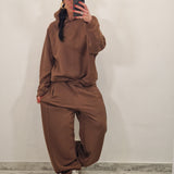 Coordinato tuta NATHAN marrone