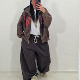 GRIS military green tracksuit pants