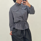 Giacca Trust grigio gessata