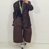 KAT black leopard coat