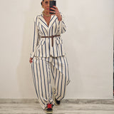 Coordinato ALICE avorio e blu