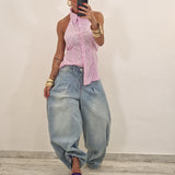 Camicia TERRY righe rosa