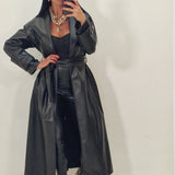 Trench in ecopelle Enola nero