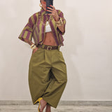 Camicia VIKY verde e viola
