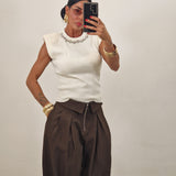 DIAMANTE ivory PREZ top