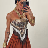Top SIENNA marrone