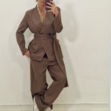 Coordinato Ester marrone