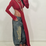 SELENA burgundy sweater