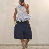 Camicia TRECY righe celeste