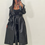 Trench in ecopelle Enola nero