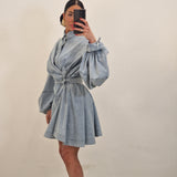 Abito di jeans TRENDY blu chiaro