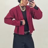 AGNES burgundy blazer