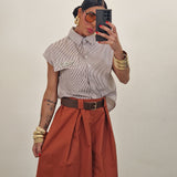 Camicia MIAMI righe marrone