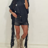 Pantaloncino jeans ROOM nero