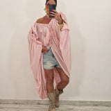 Maxi casacca BUBBLE rosa