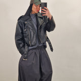 Chiodo in ecopelle STONES nero