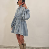 Abito di jeans TRENDY blu chiaro