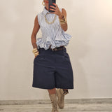Camicia TRECY righe celeste