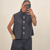 Camicia SWAROVSKI nera
