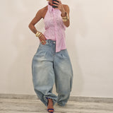 Camicia TERRY righe rosa