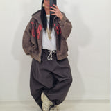 GRIS military green tracksuit pants