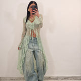 Spolverino AISHA verde acqua